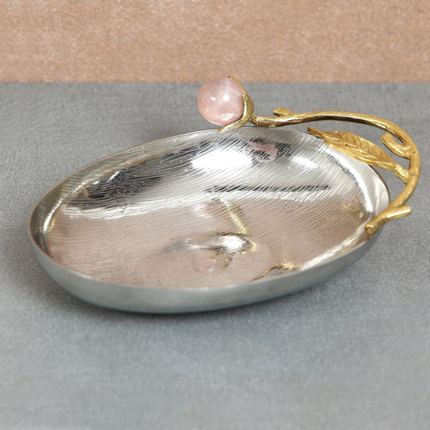 Pink Onyx Nut Bowl / Condiment Bowl