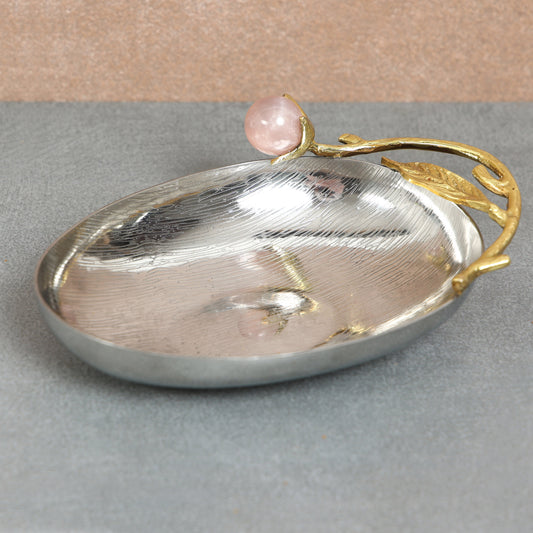 Pink Onyx Nut Bowl / Condiment Bowl