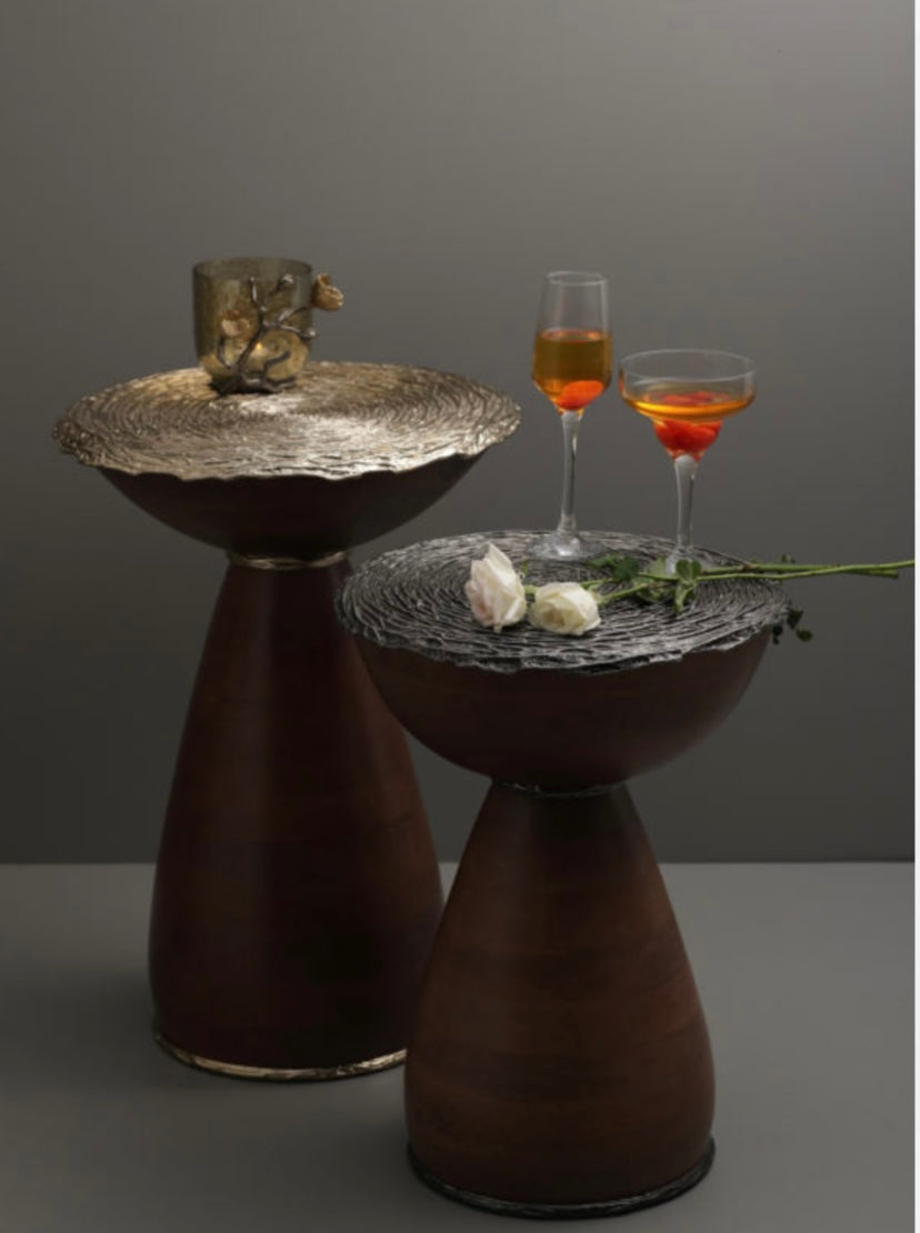 Rose antique gold side Table