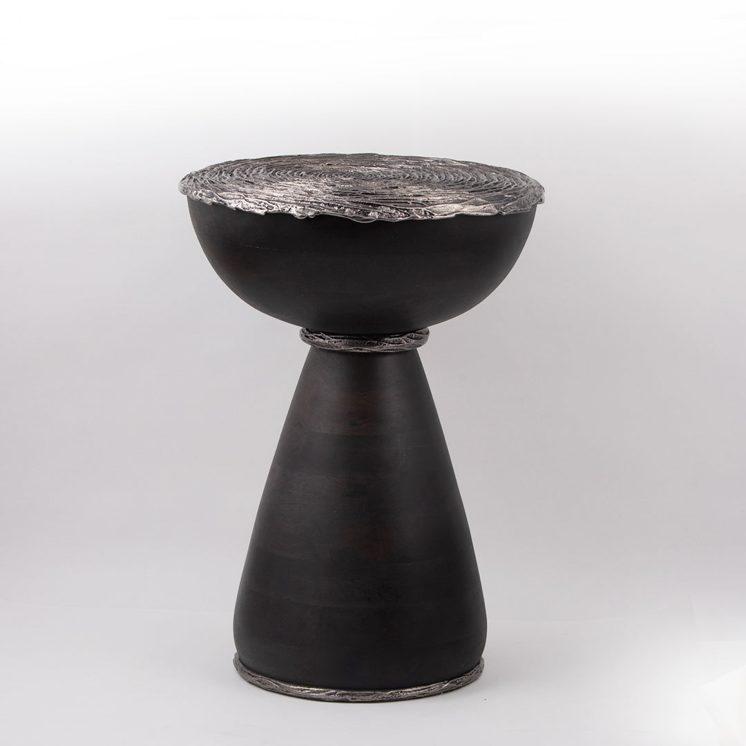Rose antique silver Side Table