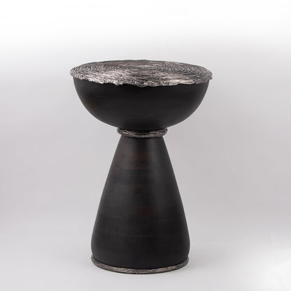 Rose antique silver Side Table