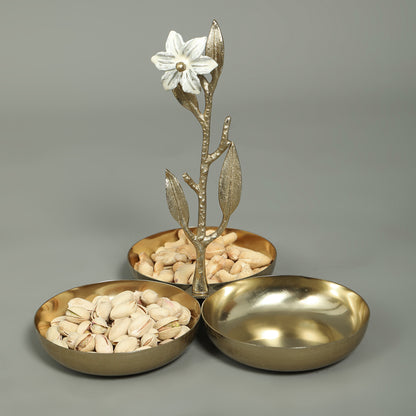 Sunehari Hand Made 3 Dip Platter 