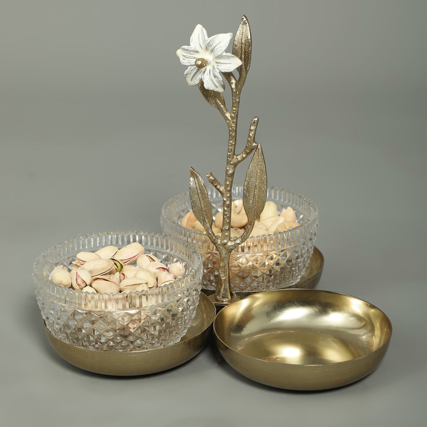 Sunehari Hand Made 3 Dip Platter 