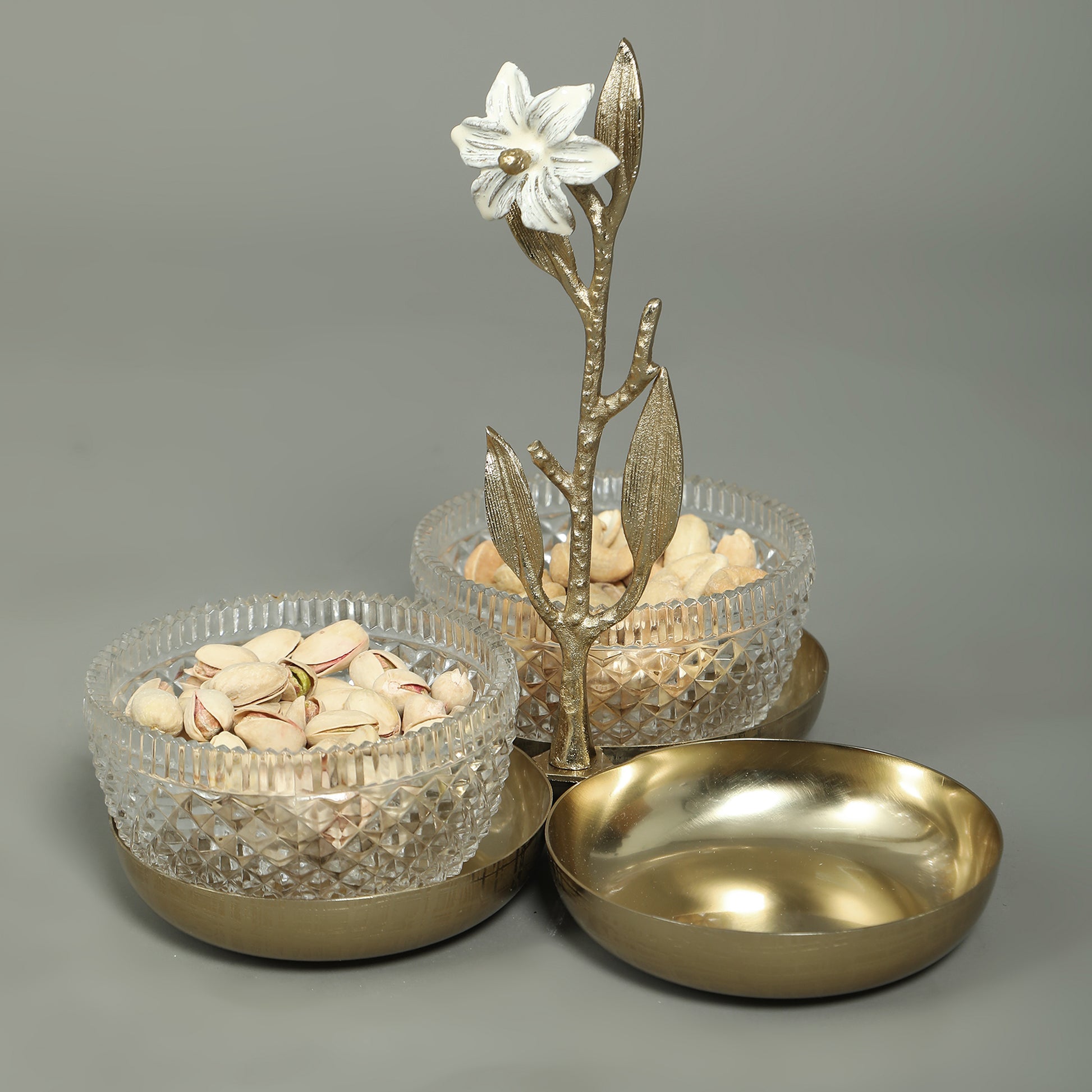 Sunehari Hand Made 3 Dip Platter 