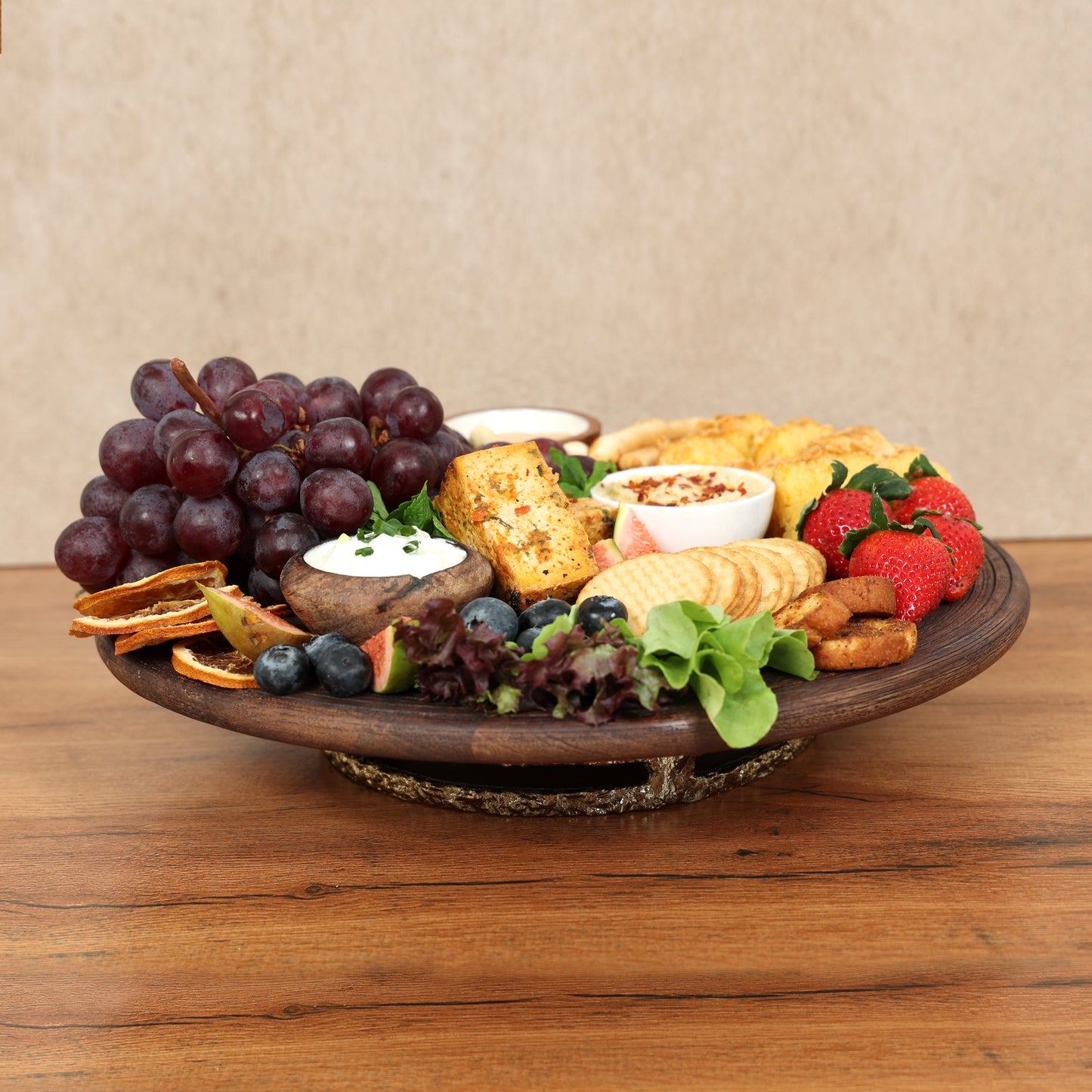 Wooden lazy susan
