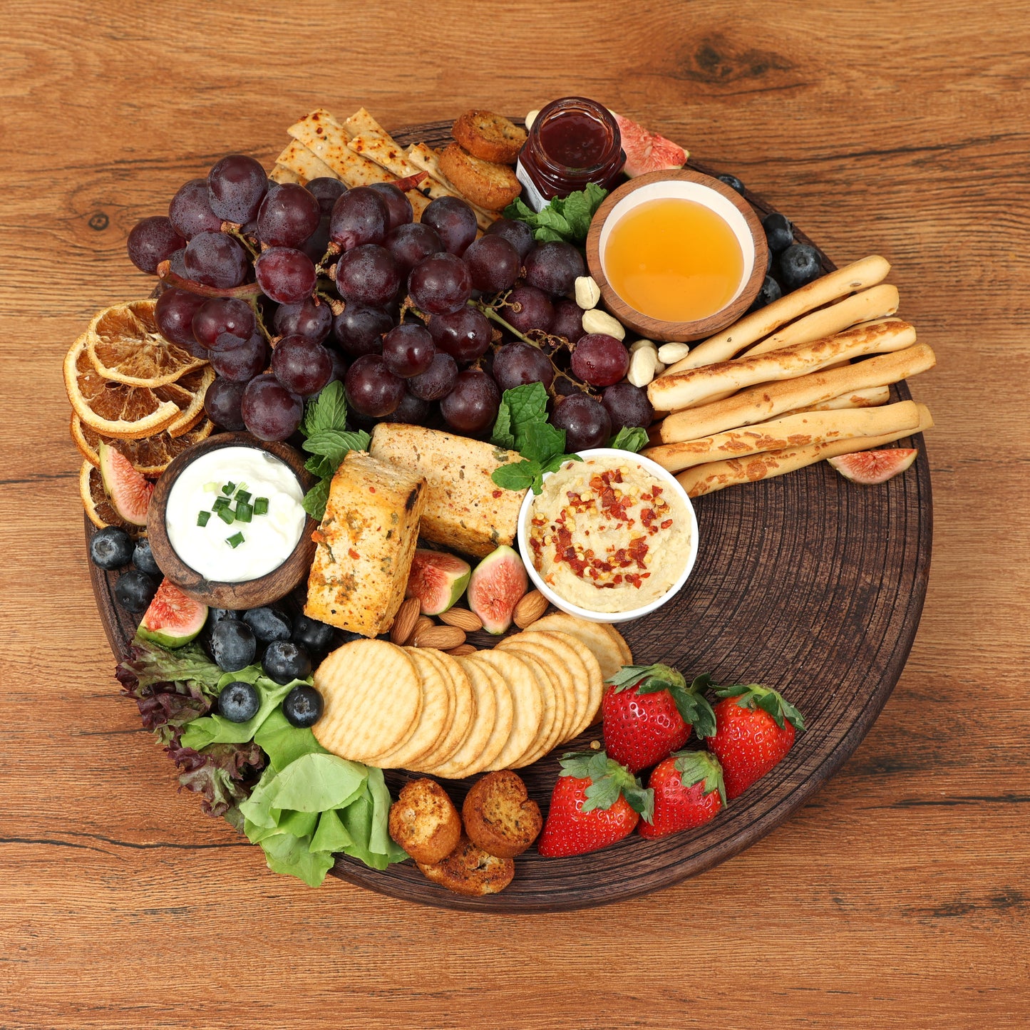 Wooden lazy susan
