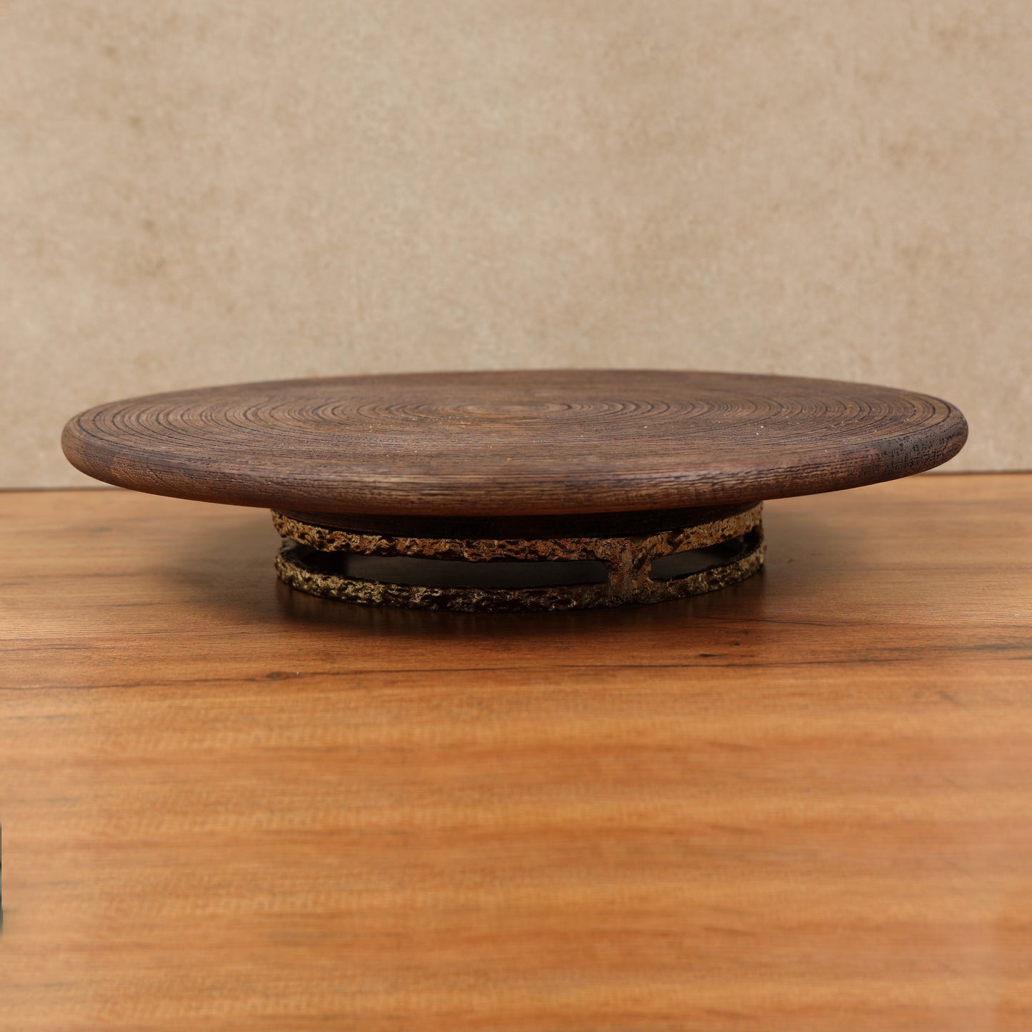 Wooden lazy susan