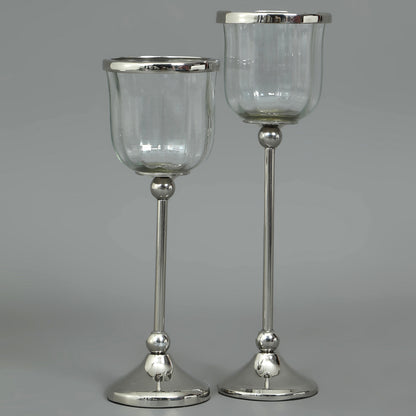 Tlight Light Dip Glass Candle Holders 