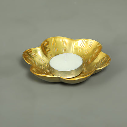 Gold Flower Decor Hand Made Floater 