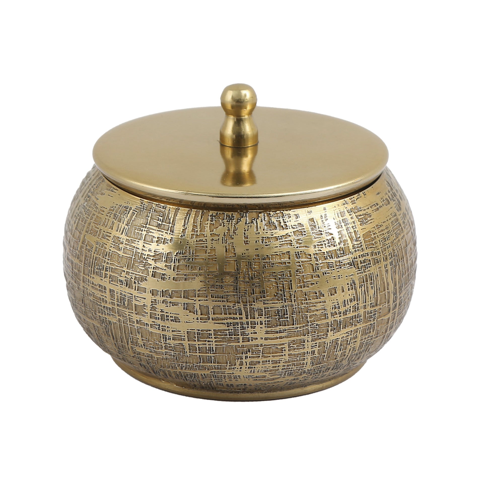 Gold Hand Made Cannister 