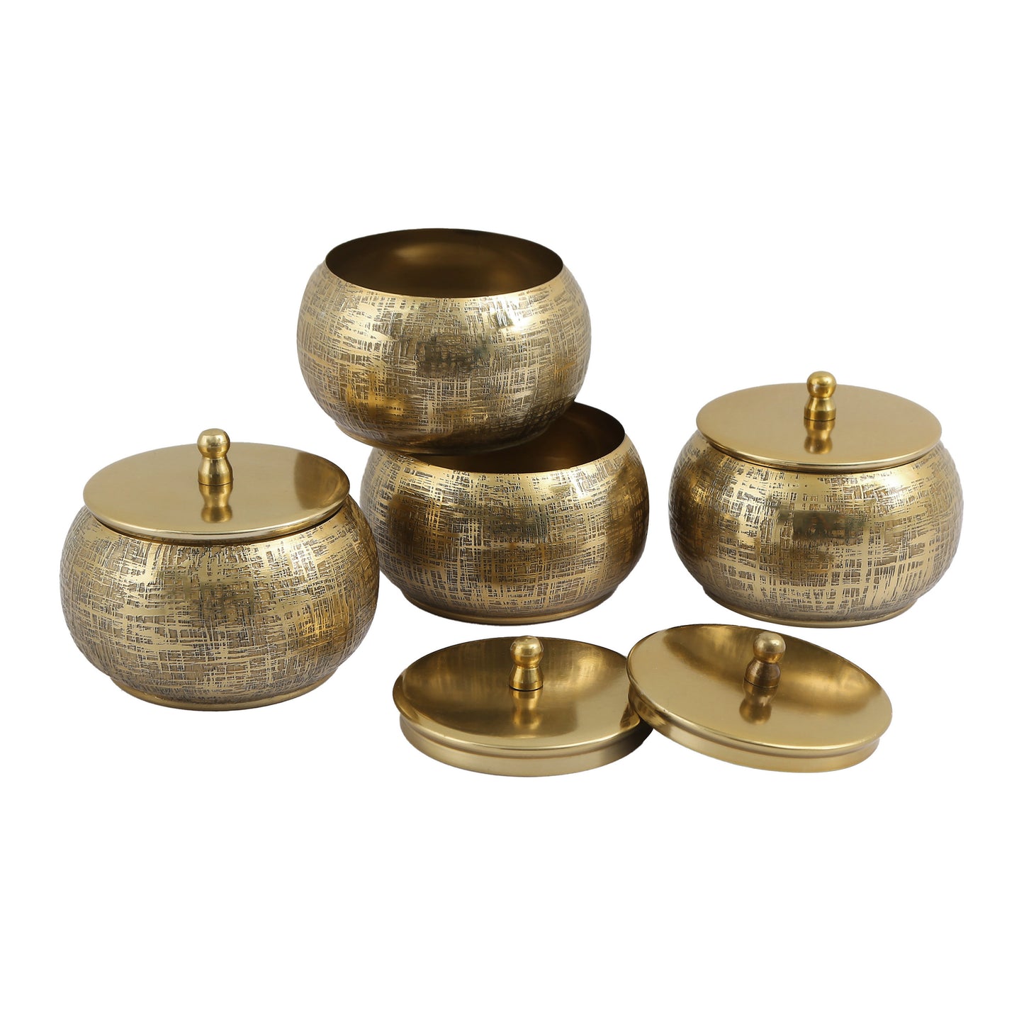 Gold Hand Made Cannister 