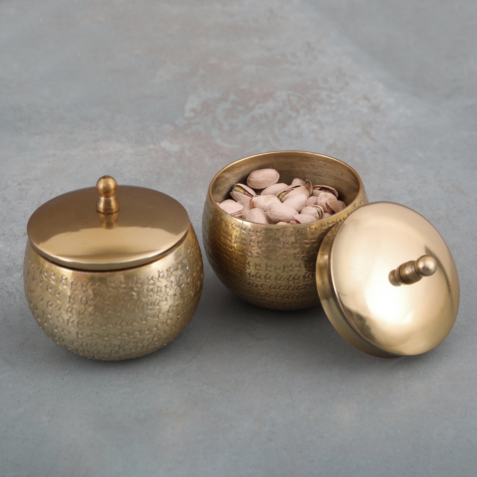 Gold Hand Made Cannister Set 