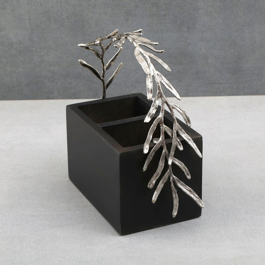 Palm Leaf Home Made Cutlery Holder 