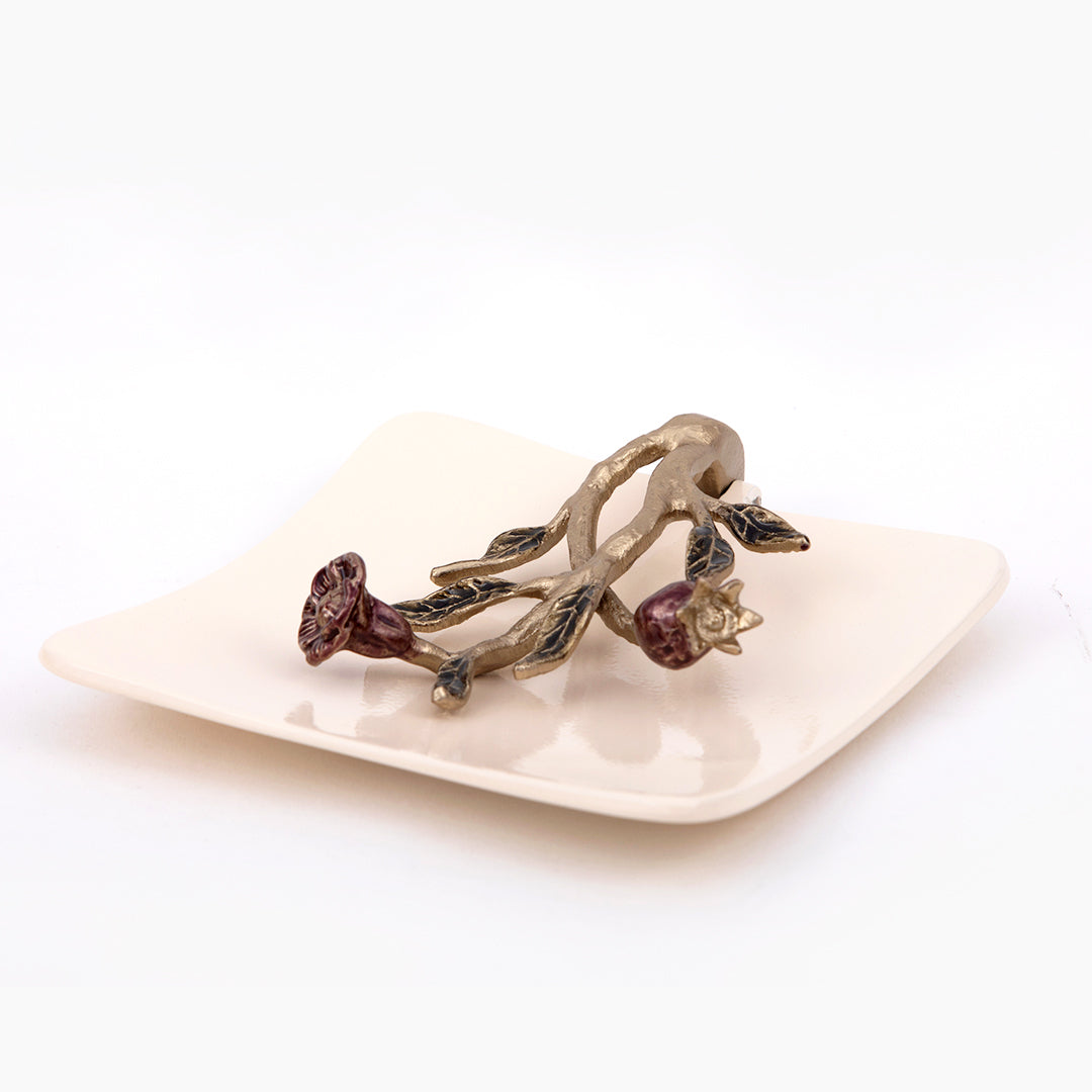 Pomegranate Metal Tissue holder