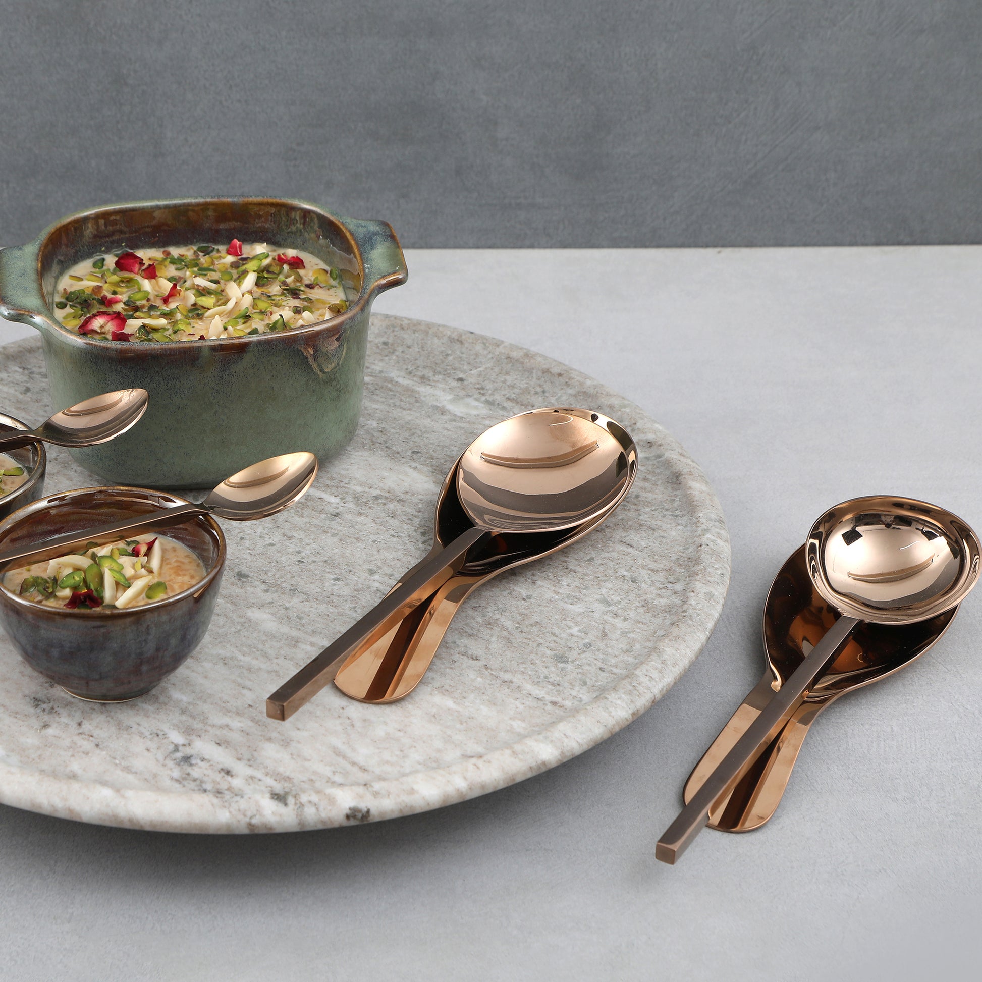 Rose Gold Hand Made Spoon Rest 