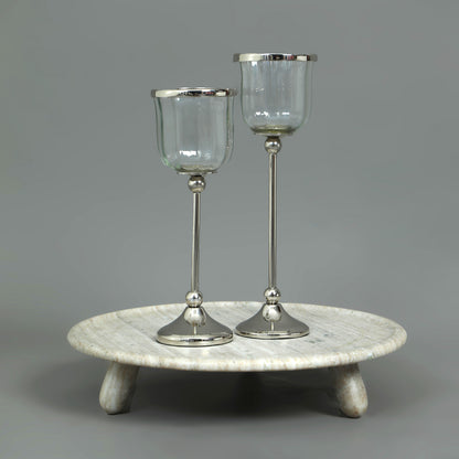 Tlight Light Dip Glass Candle Holders 